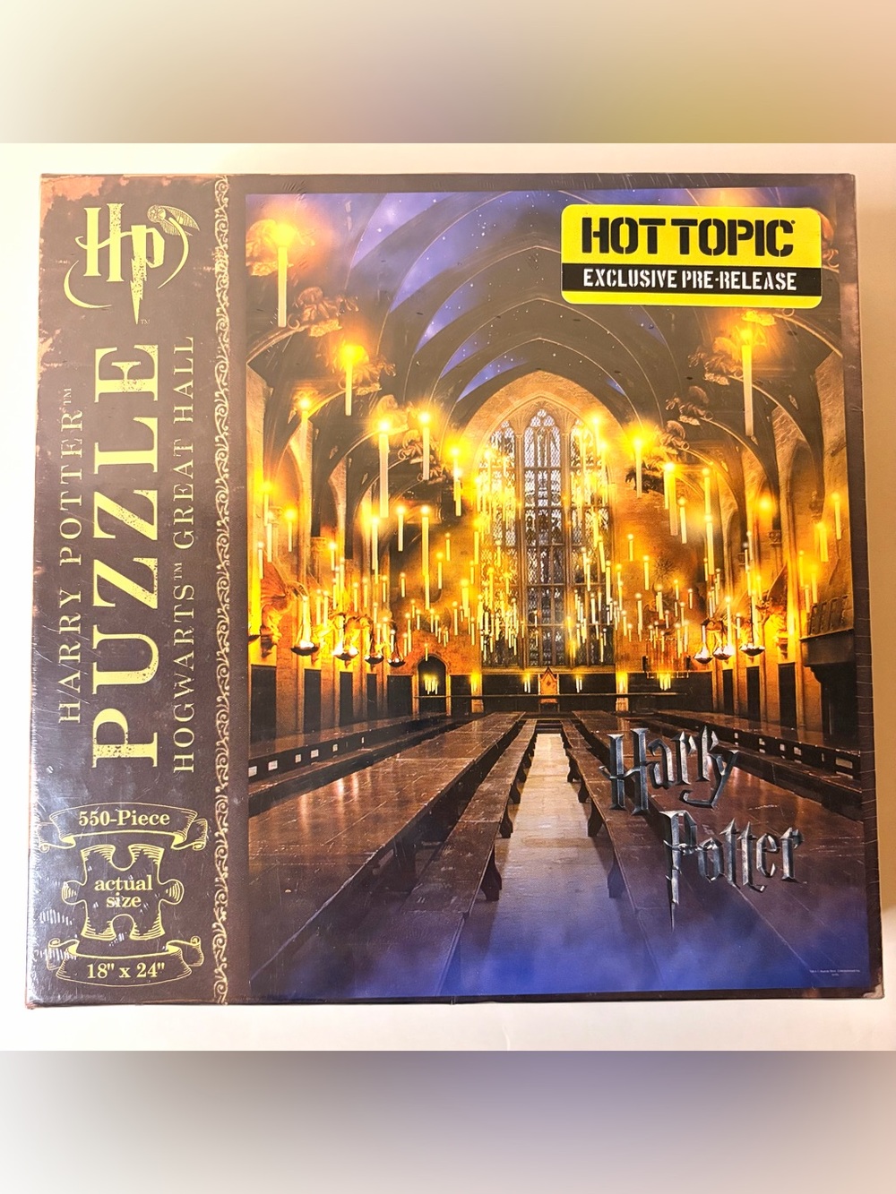New Sealed Harry Potter Hogwarts Great Hall Puzzle 550 Pc Hot Topic Exclusive